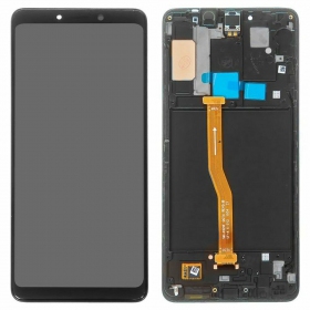 Samsung A920F Galaxy A9 (2018) οθόνη (μαύρος) (με πλαίσιο) (service pack) (γνησια)