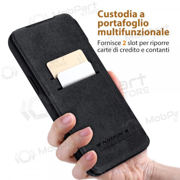 Apple iPhone 14 Pro Max θήκη „Nillkin Leather“ (μαύρος)