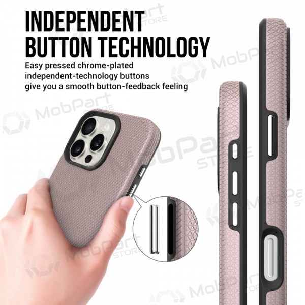 Θήκη Perfectionists Triangle Mag Case Apple iPhone 15 Pro rožinio aukso