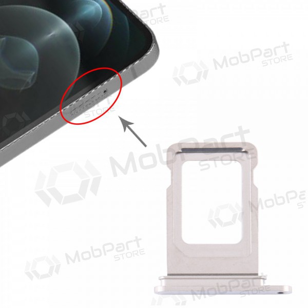 Apple iPhone 12 Pro / 12 Pro Max Υποδοχή κάρτας SIM (ασήμι)