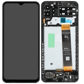 Samsung Galaxy A13 4G οθόνη (μαύρος) (με πλαίσιο) (γνησια)