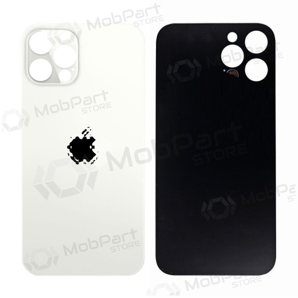 Apple iPhone 12 Pro πίσω κάλυμμα μπαταρίας (ασήμι) (bigger hole for camera)