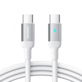 USB καλώδιο Joyroom S-CC100A10 Type-C to Type-C 100W 1.2m άσπρο