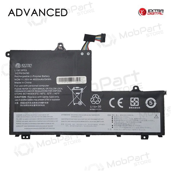 LENOVO L19C3PF9, 4650mAh μπαταρία Laptop, Advanced LENOVO L19C3PF9, 4650mAh μπαταρία Laptop, Advanced