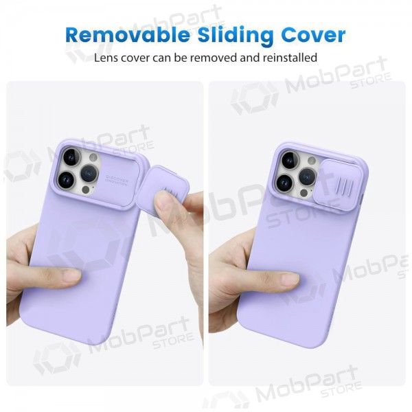 Apple iPhone 15 Pro Max θήκη „Nillkin Silicone“ (šviesiai μωβ) Apple iPhone 15 Pro Max θήκη „Nillkin Silicone“ (šviesiai μωβ)