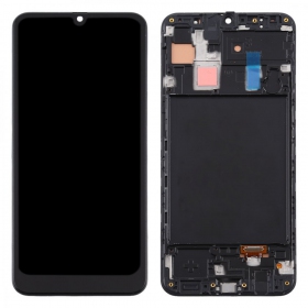 Samsung A305 Galaxy A30 (2019) οθόνη (μαύρος) (με πλαίσιο) (service pack) (γνησια)