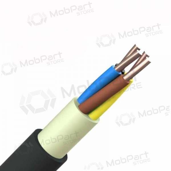 Καλώδιο ισχύος TTcable N2XH-J 3x2.5 mm² χάλκινο XLPE CPR Cca 0.6/1 kV μονόκλωνο.