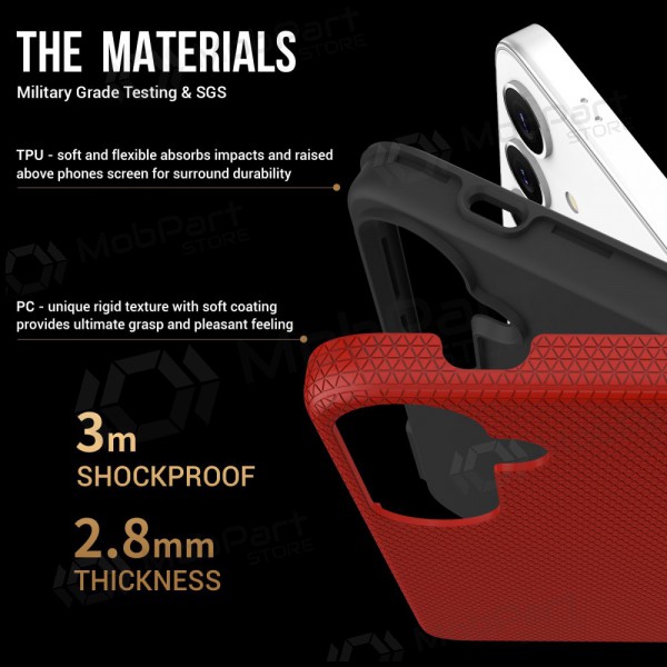 Θήκη Perfectionists Triangle Case Samsung S928 S24 Ultra το κόκκινο
