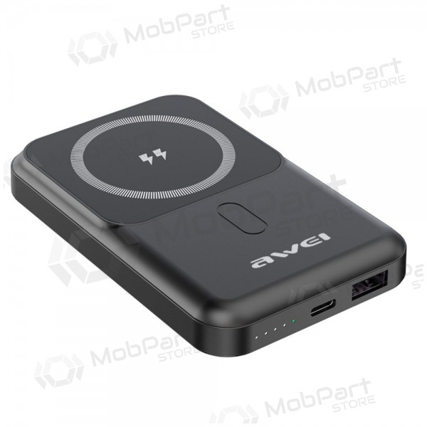 Εξωτερική μπαταρία Power Bank Awei P139K 22.5W Magnetic Wireless 10000mAh μαύρος