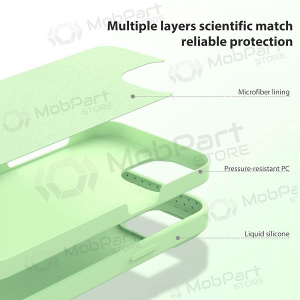 Apple iPhone 15 Pro Max θήκη „Nillkin Silicone“ (ανοιχτό πράσινο) Apple iPhone 15 Pro Max θήκη „Nillkin Silicone“ (ανοιχτό πράσινο)