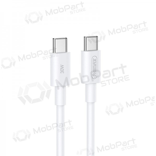 USB καλώδιο Remax RC-C021 USB-C to USB-C 30W 2.0m άσπρο