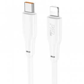 USB καλώδιο Hoco X93 60W USB-C to USB-C 1.0m άσπρο