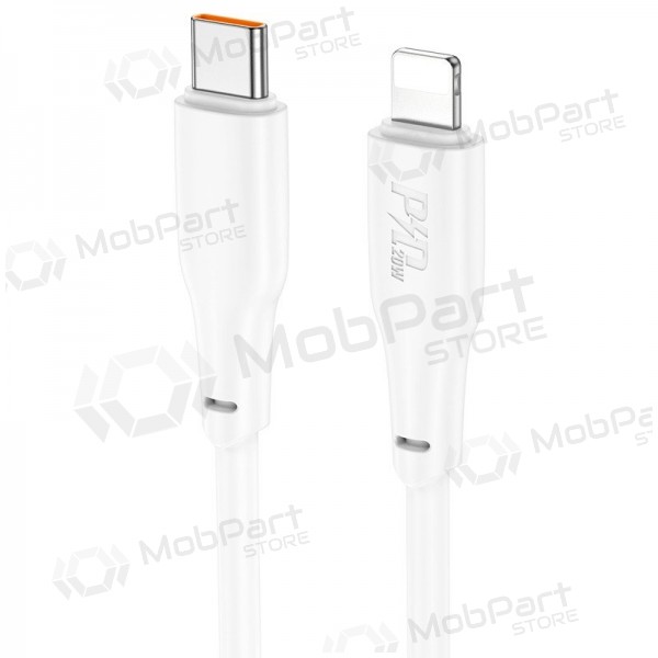 USB καλώδιο Hoco X93 60W USB-C to USB-C 1.0m άσπρο