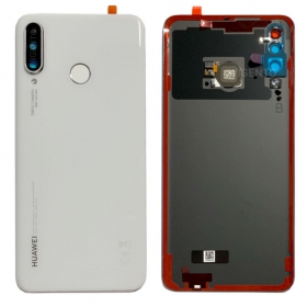 Huawei P30 Lite / P30 Lite New Edition 2020 48MP πίσω κάλυμμα μπαταρίας άσπρο (Pearl White) (μεταχειρισμένος grade B, γνησια)