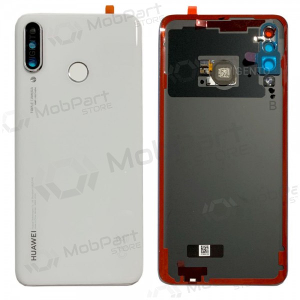 Huawei P30 Lite / P30 Lite New Edition 2020 48MP πίσω κάλυμμα μπαταρίας άσπρο (Pearl White) (μεταχειρισμένος grade B, γνησια)
