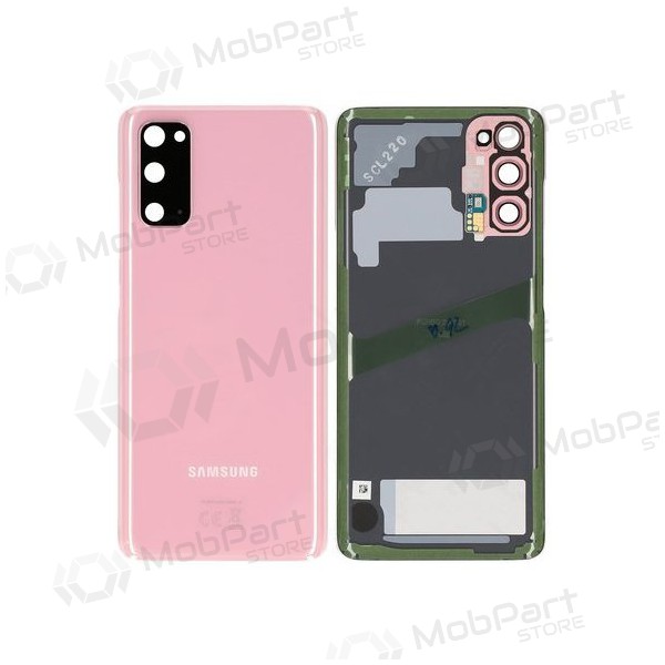 Samsung G981F / G980 Galaxy S20 πίσω κάλυμμα μπαταρίας ροζ (Cloud Pink) (μεταχειρισμένος grade A, γνησια)
