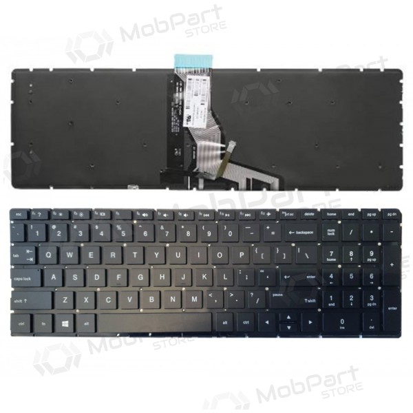 HP 250 G6, 255 G6, 256 G6, 258 G6, 15-BS with backlight (US) πληκτρολόγιο HP 250 G6, 255 G6, 256 G6, 258 G6, 15-BS with backlight (US) πληκτρολόγιο