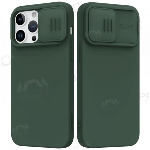 Apple iPhone 15 Pro Max θήκη „Nillkin Silicone“ (σκούρο πράσινο) Apple iPhone 15 Pro Max θήκη „Nillkin Silicone“ (σκούρο πράσινο)