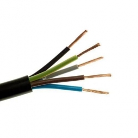 Εύκαμπτο καλώδιο Elpar H05RR-F 5x1.5 mm² χάλκινο, καουτσούκ 300/500V.