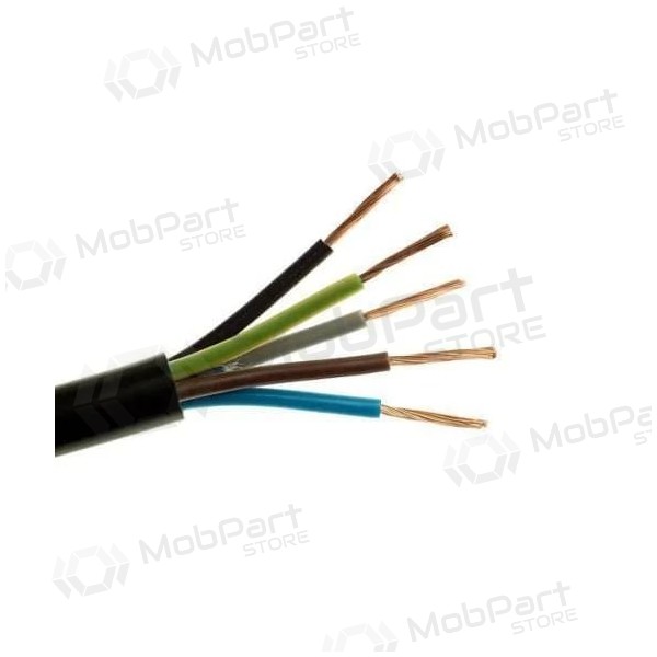 Εύκαμπτο καλώδιο Elpar H05RR-F 5x1.5 mm² χάλκινο, καουτσούκ 300/500V.