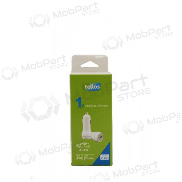 Φορτιστης αυτοκινητου Tellos C109 USB 1A (άσπρο)