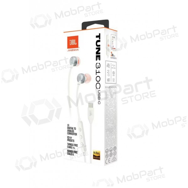 Ausinės JBL Tune 310C USB-C Ausinės JBL Tune 310C USB-C