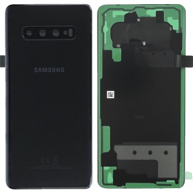 Samsung G975 Galaxy S10 Plus πίσω κάλυμμα μπαταρίας μαύρος (Ceramic Black) (μεταχειρισμένος grade B, γνησια)