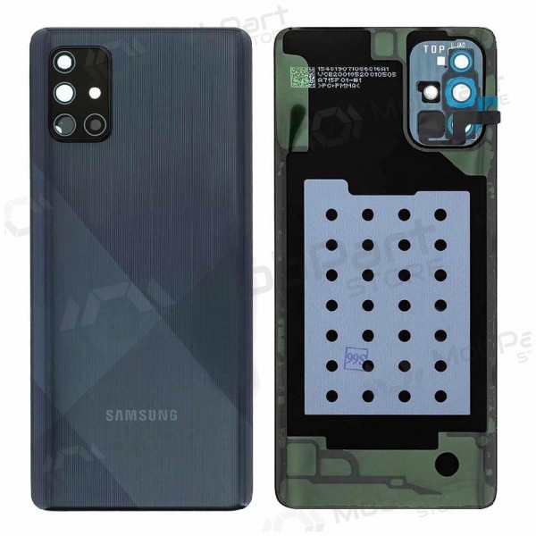 Samsung A715 Galaxy A71 2020 πίσω κάλυμμα μπαταρίας μαύρος (Prism Crush Black) (μεταχειρισμένος grade B, γνησια)