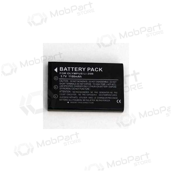 Olympus LI-20B φωτογραφική μπαταρία / συσσωρευτής Olympus LI-20B φωτογραφική μπαταρία / συσσωρευτής