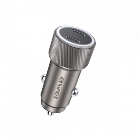 Φορτιστης αυτοκινητου Awei C-858 33W 2xUSB-C μαύρος