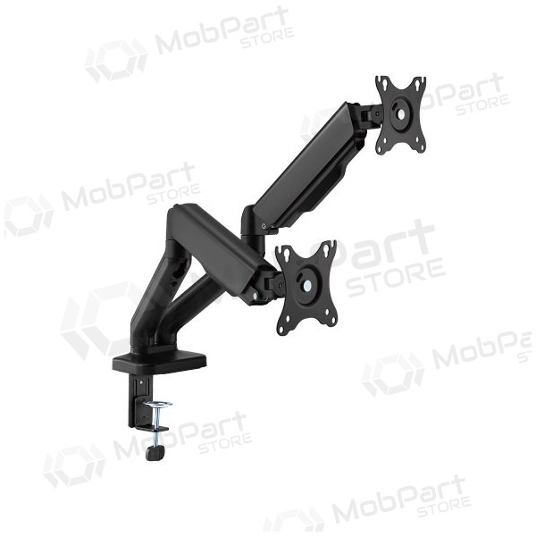 Dviejų 17”-32” monitorių spyruoklinis laikiklis, μαύρος