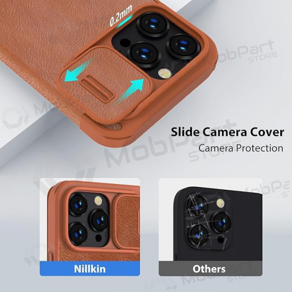 Apple iPhone 14 Pro Max θήκη „Nillkin Leather“ (καφέ)