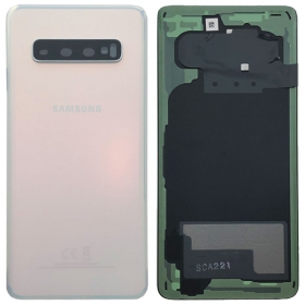 Samsung G973 Galaxy S10 πίσω κάλυμμα μπαταρίας άσπρο (Prism White) (μεταχειρισμένος grade A, γνησια)