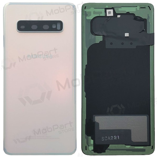 Samsung G973 Galaxy S10 πίσω κάλυμμα μπαταρίας άσπρο (Prism White) (μεταχειρισμένος grade A, γνησια)