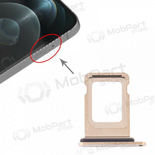 Apple iPhone 12 Pro / 12 Pro Max Υποδοχή κάρτας SIM (χρυσαφένιος) Apple iPhone 12 Pro / 12 Pro Max Υποδοχή κάρτας SIM (χρυσαφένιος)