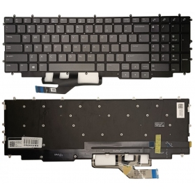 Πληκτρολόγιο DELL G7 17 7700, su spalvotu pašvietimu, US