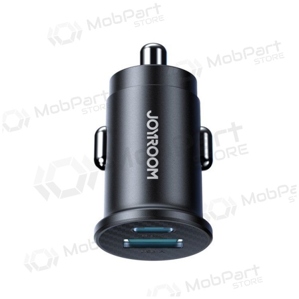 Φορτιστης αυτοκινητου Joyroom JR-CCN16 USB-A/USB-C 15W μαύρος