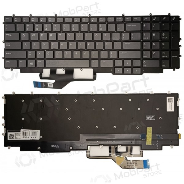 Πληκτρολόγιο DELL G7 17 7700, su spalvotu pašvietimu, US