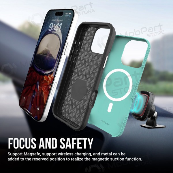 Θήκη Perfectionists Triangle Mag Case Apple iPhone 16 Pro Max πράσινος