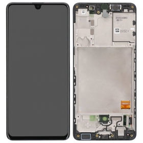 Samsung Galaxy A41 οθόνη (μαύρος) (με πλαίσιο) (γνησια)