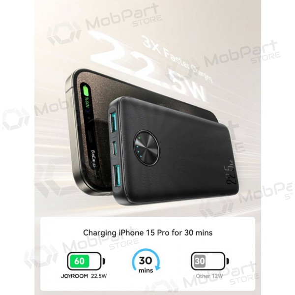 Εξωτερική μπαταρία Power Bank Joyroom JR-PBF15 22.5W 10000mAh μαύρος