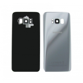 Samsung G955F Galaxy S8 Plus πίσω κάλυμμα μπαταρίας ασήμι (Arctic silver) (μεταχειρισμένος grade B, γνησια)