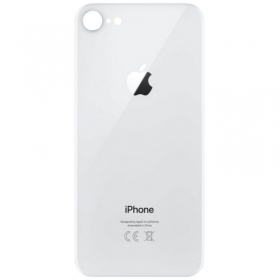 Apple iPhone 8 πίσω κάλυμμα μπαταρίας (ασήμι) (bigger hole for camera)