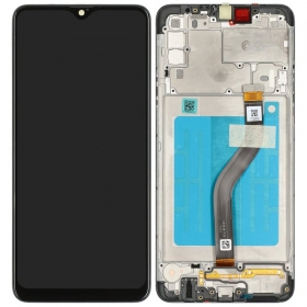 Ekranas Samsung A207F A20s su lietimui jautriu stikliuku και rėmeliu Black γνησια