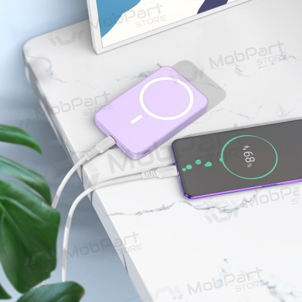 Εξωτερική μπαταρία Power Bank Hoco J109 PD20W Magnetic 5000mAh άσπρο Εξωτερική μπαταρία Power Bank Hoco J109 PD20W Magnetic 5000mAh άσπρο
