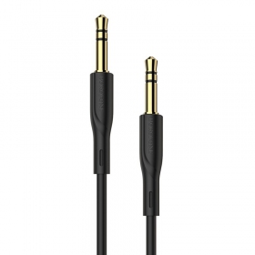Audio προσαρμογέας 3,5mm į 3,5mm Borofone BL1 (μαύρος)
