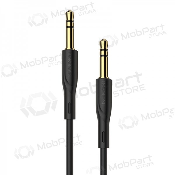 Audio προσαρμογέας 3,5mm į 3,5mm Borofone BL1 (μαύρος) Audio προσαρμογέας 3,5mm į 3,5mm Borofone BL1 (μαύρος)