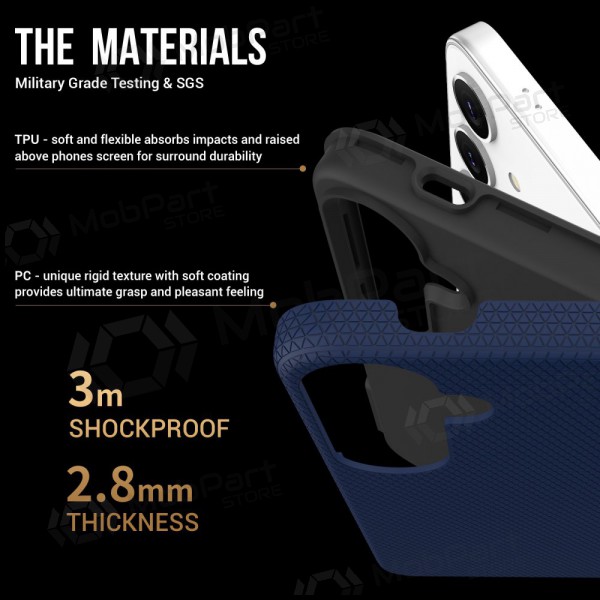 Θήκη Perfectionists Triangle Case Samsung A165 A16 4G/A166 A16 5G σκούρο μπλε