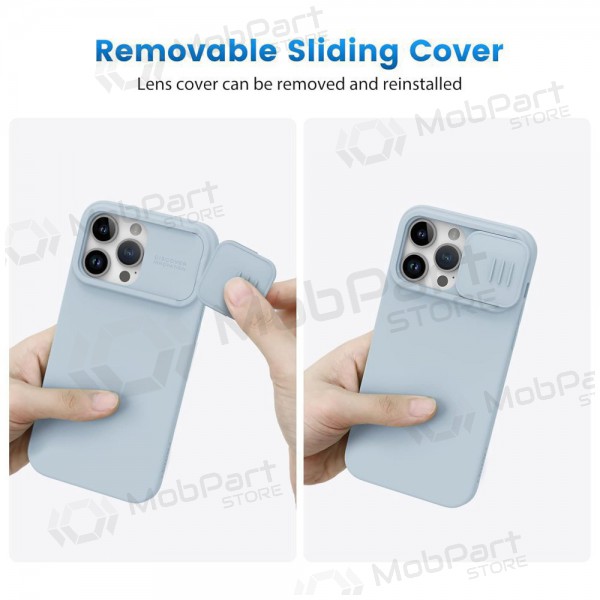 Apple iPhone 15 Pro Max θήκη „Nillkin Silicone“ (γκρί)