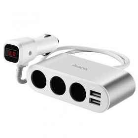 Φορτιστης αυτοκινητου - šakotuvas Hoco Z13 2xUSB 3xconnector